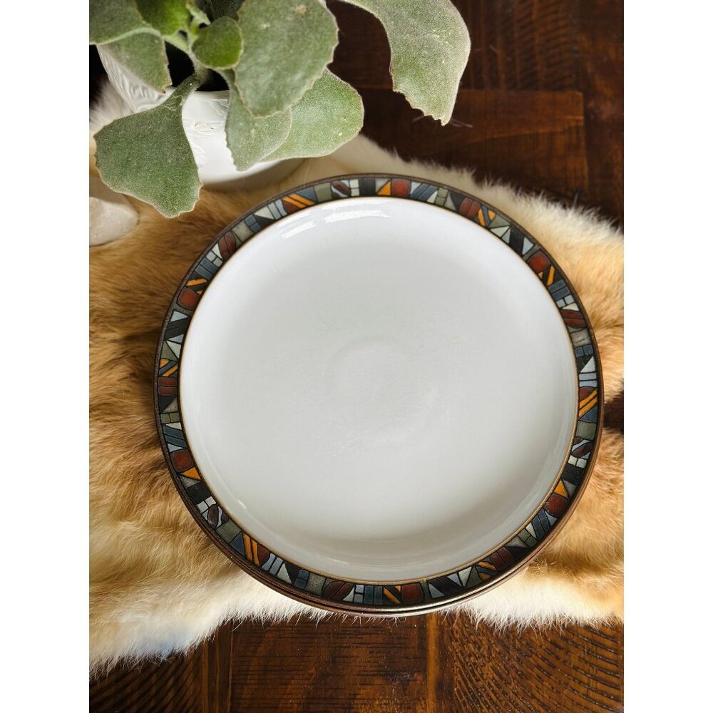 Two Denby Langley Marrakesh dinner plate Stoneware multicolor dinnerware‎